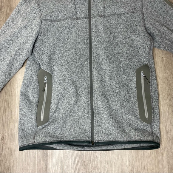 *SOLD* Arc'teryx Covert Cardigan Fleece Jacket Full Zip Heather Gray Green Men's - Picture 2 of 5